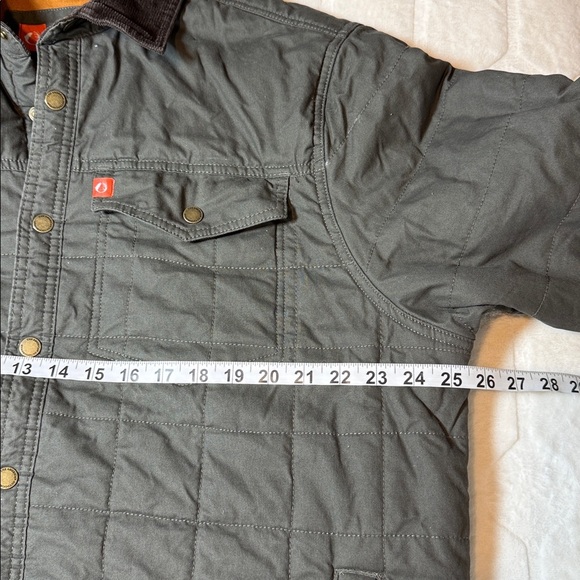 The American Outdoorsman Quilted Field Jacket Men’s XL Gray Brown Fall Layering - Picture 6 of 12